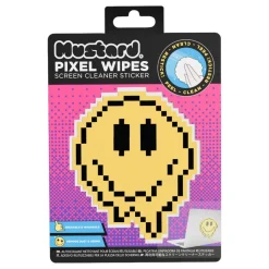 Mustard Happy Face Pixel Wipes Skärmrengöring