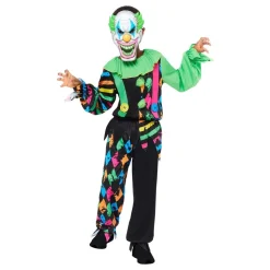 Neon Clown Barn Maskeraddräkt