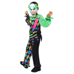 Neon Clown Barn Maskeraddräkt