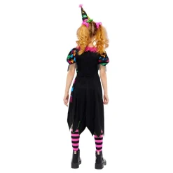 Neon Clown Klänning Barn Maskeraddräkt
