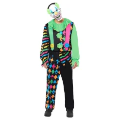 Neon Clown Maskeraddräkt