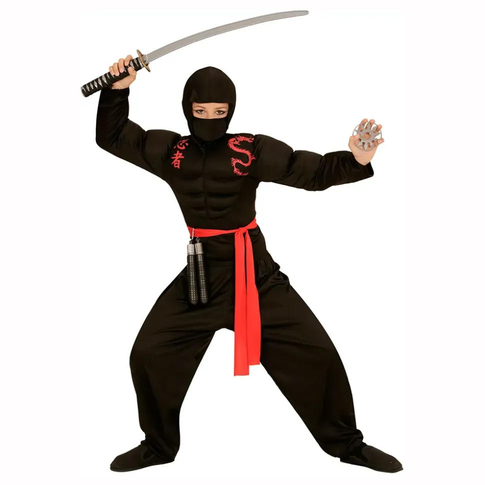 Ninja med Muskler Barn Maskeraddräkt