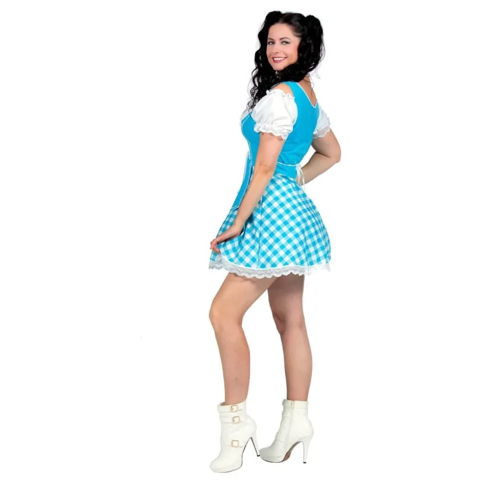 Oktoberfest Dirndl Aqua Maskeraddräkt