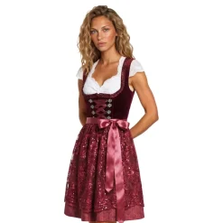 Oktoberfest Dirndl Jula Vinröd Deluxe Maskeraddräkt