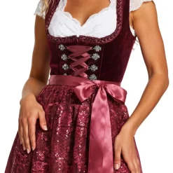 Oktoberfest Dirndl Jula Vinröd Deluxe Maskeraddräkt