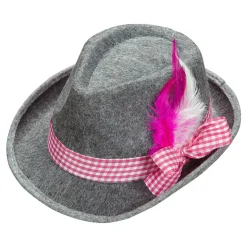 Oktoberfest Hatt med Fjädrar