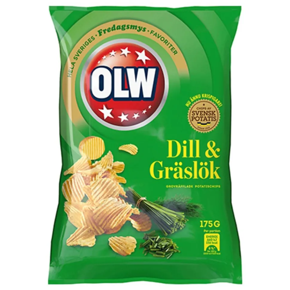 OLW Dill & Gräslök Chips
