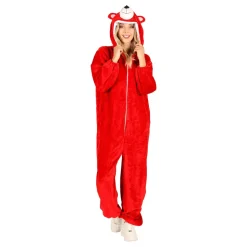 Onesie Röd Björn Maskeraddräkt
