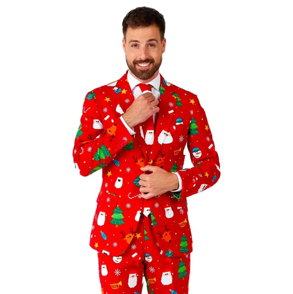 OppoSuits Festivity Red Kostym