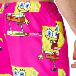 OppoSuits Svampbob Fyrkant Pink Shorts Kostym