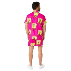 OppoSuits Svampbob Fyrkant Pink Shorts Kostym