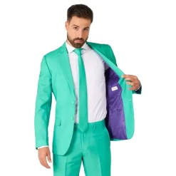 OppoSuits Trendy Turquoise Kostym