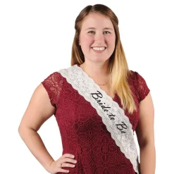Ordensband Bride to Be i Spets