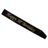 Ordensband Happy 30th Birthday Svart/Guld