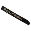 Ordensband Happy 25th Birthday Svart/Guld