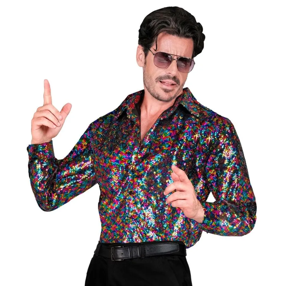 Paljettskjorta Flerfärgad