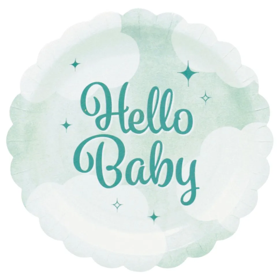 Pappersassietter Hello Baby