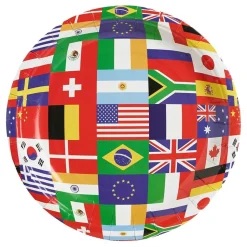 Pappersassietter Internationella Flaggor