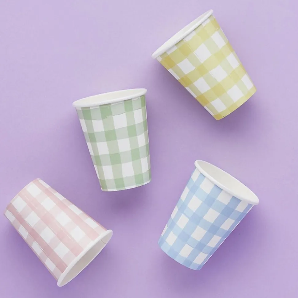 Pappersmuggar Gingham
