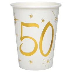 Pappersmuggar 50 Guld/Vit