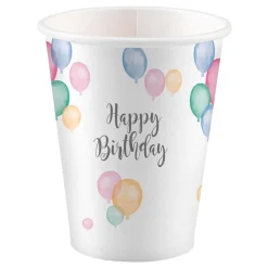 Pappersmuggar Happy Birthday Pastell