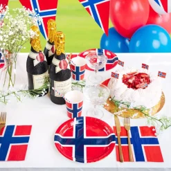 Pappersmuggar Norska Flaggan