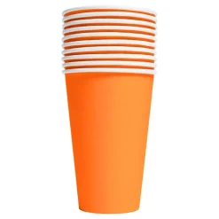 Pappersmuggar Orange Stora
