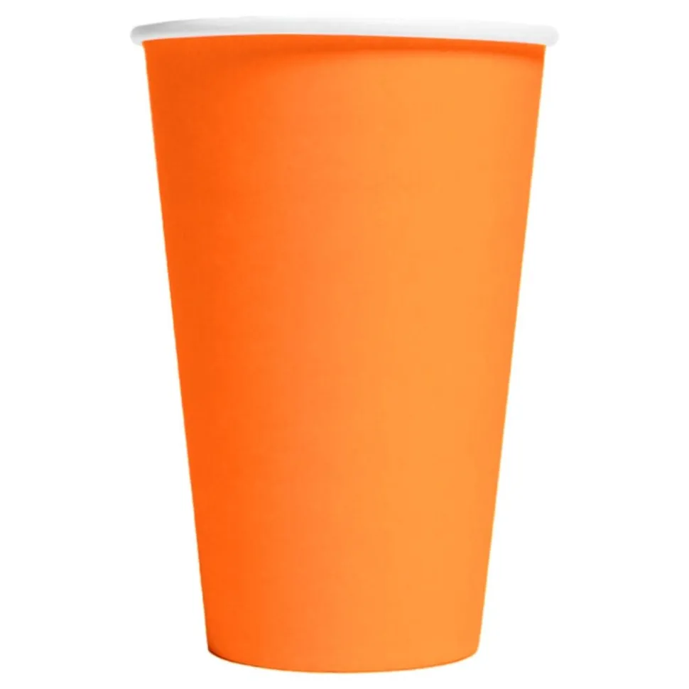Pappersmuggar Orange Stora