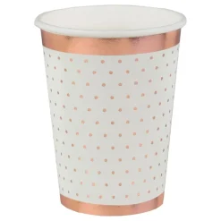 Pappersmuggar Prickiga Vit/Roséguld