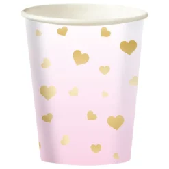 Pappersmuggar Rosa/Guld Ombre