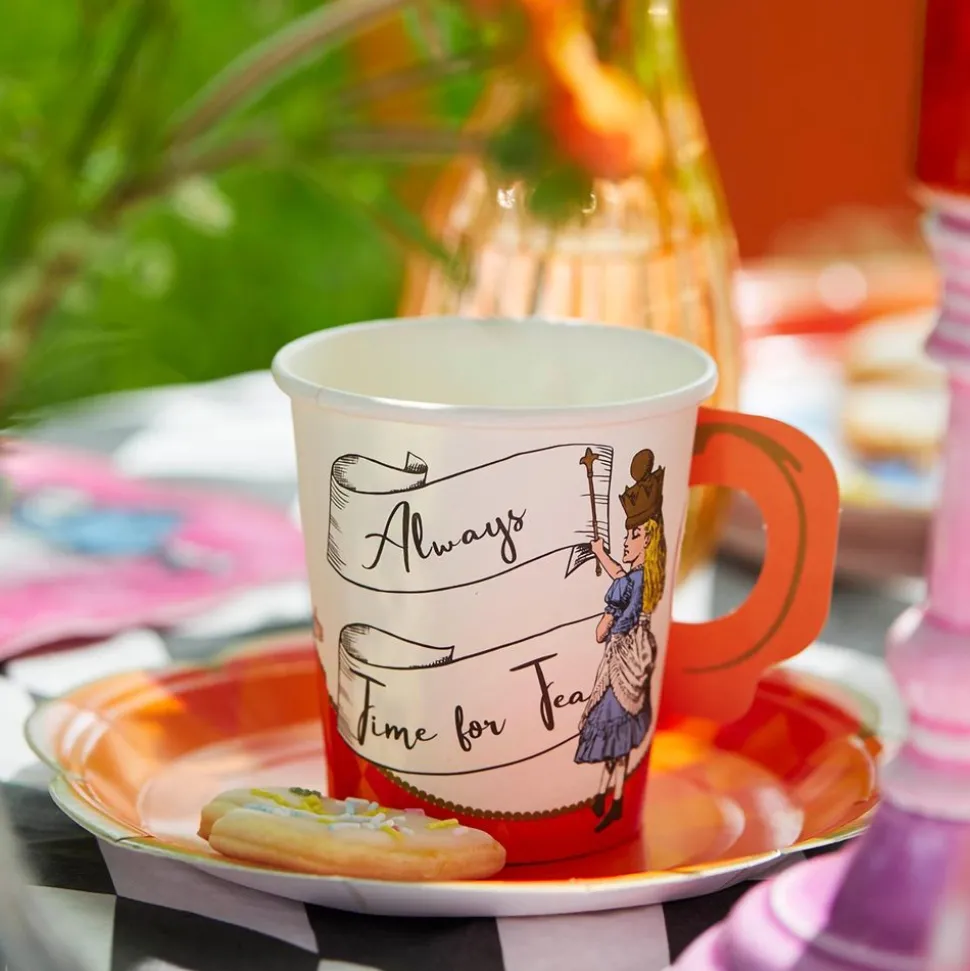 Pappersmuggar Tea Party Alice Wonderland