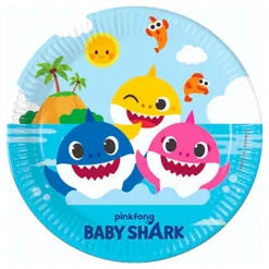 Papperstallrikar Baby Shark