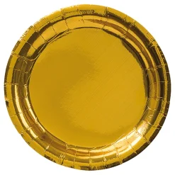 Papperstallrikar Guld Metallic
