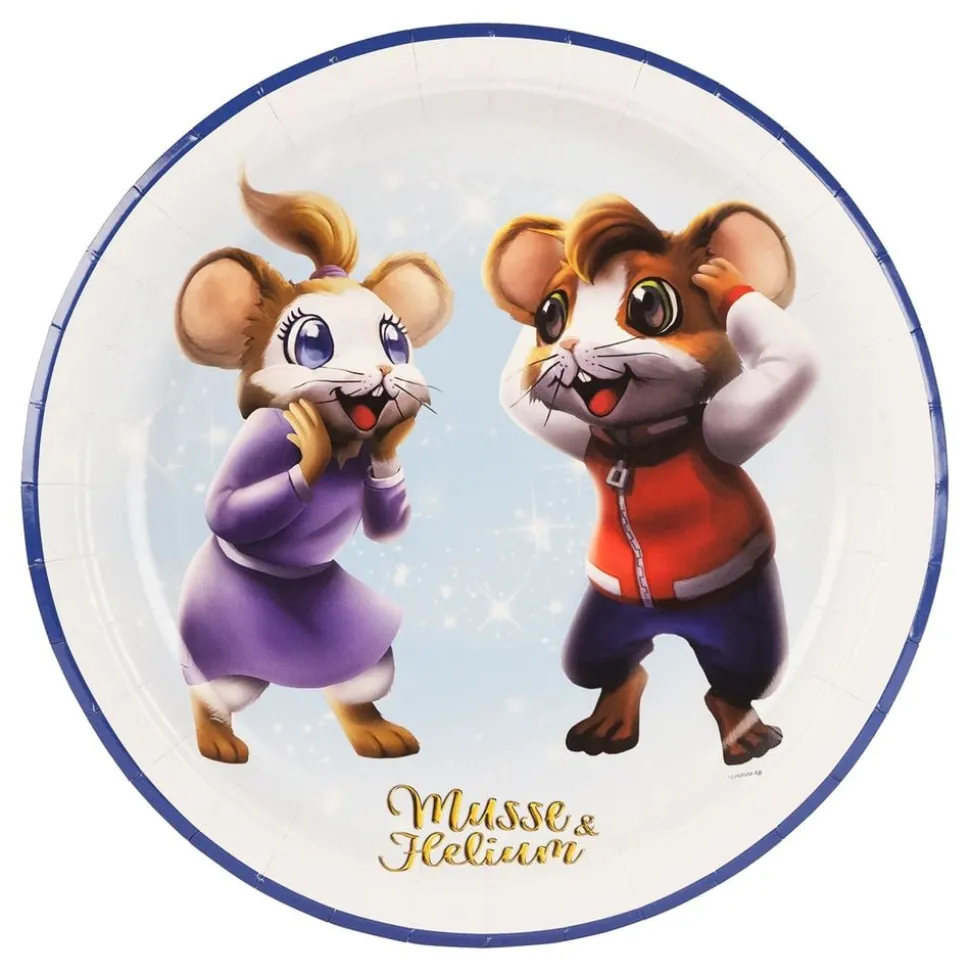 Papperstallrikar Musse & Helium