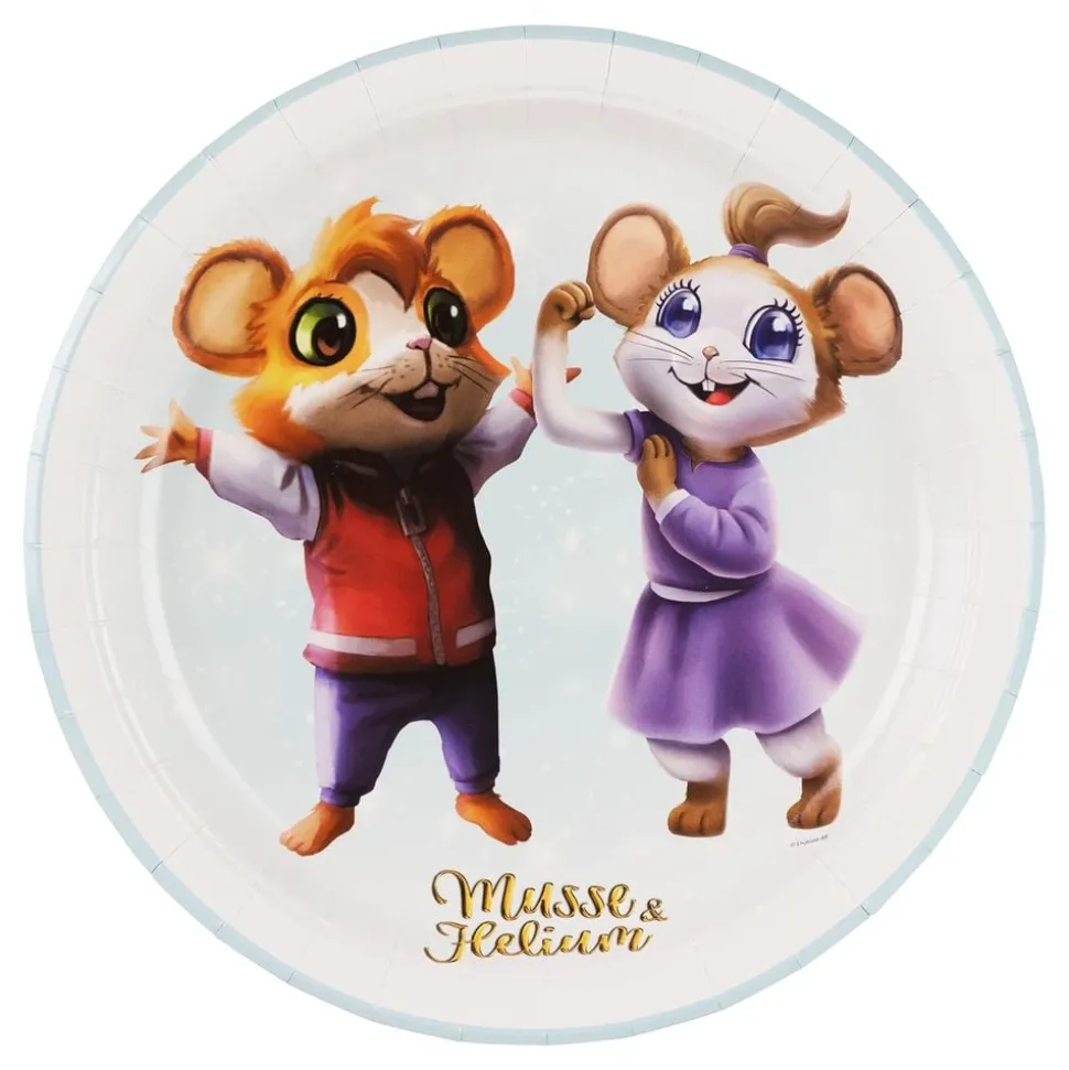 Papperstallrikar Musse & Helium