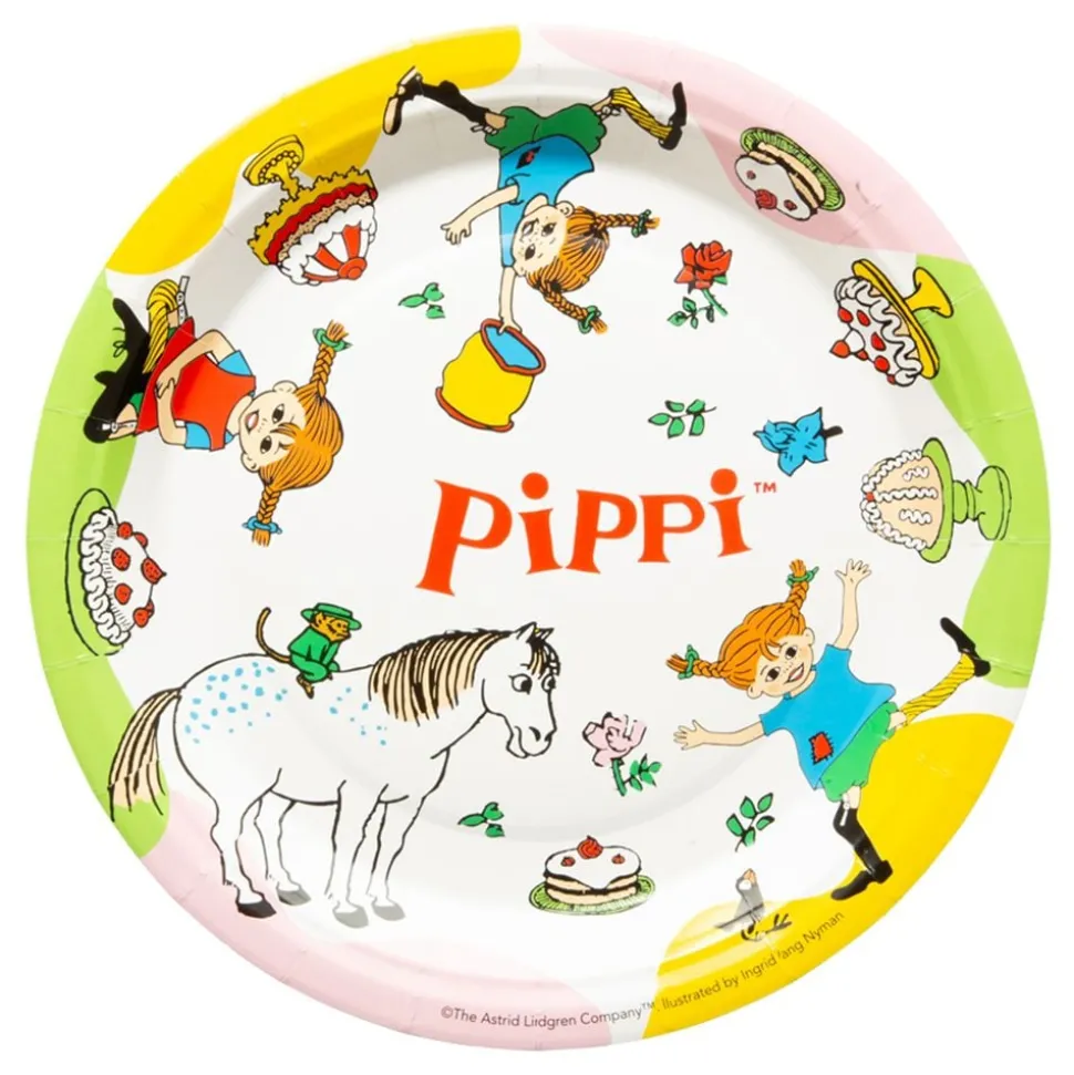 Papperstallrikar Pippi Långstrump