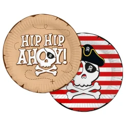 Papperstallrikar Pirat Hip Hip Ahoy