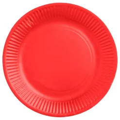 Papperstallrikar Röd