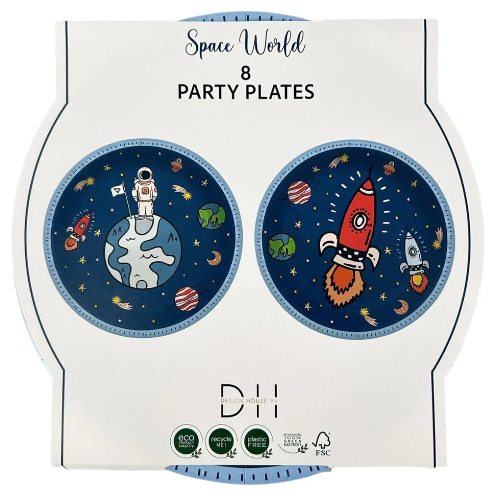 Papperstallrikar Space World