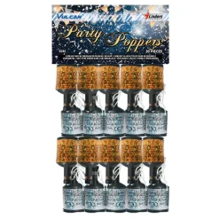 Party Poppers Guld/Silver