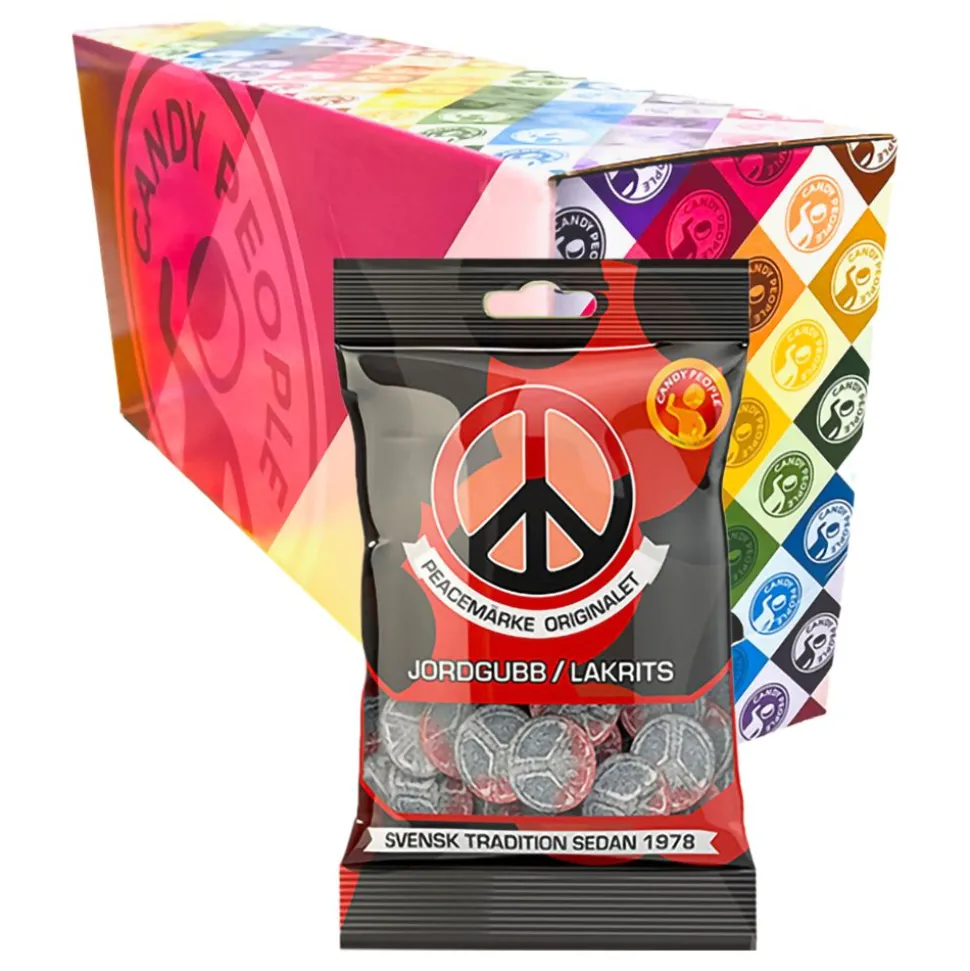 Peacemärken Jordgubb-Lakrits Storpack