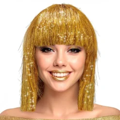 Peruk Guld Glittrig