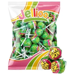 Pin Pon Lollipop Gum Sour Green Apple Storpack