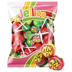 Pin Pon Lollipop Gum Sour Mix Storpack