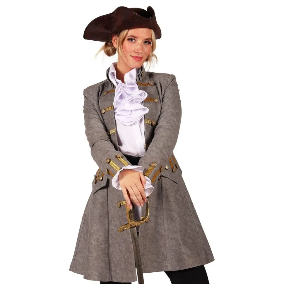 Piratjacka Grå Dam Deluxe