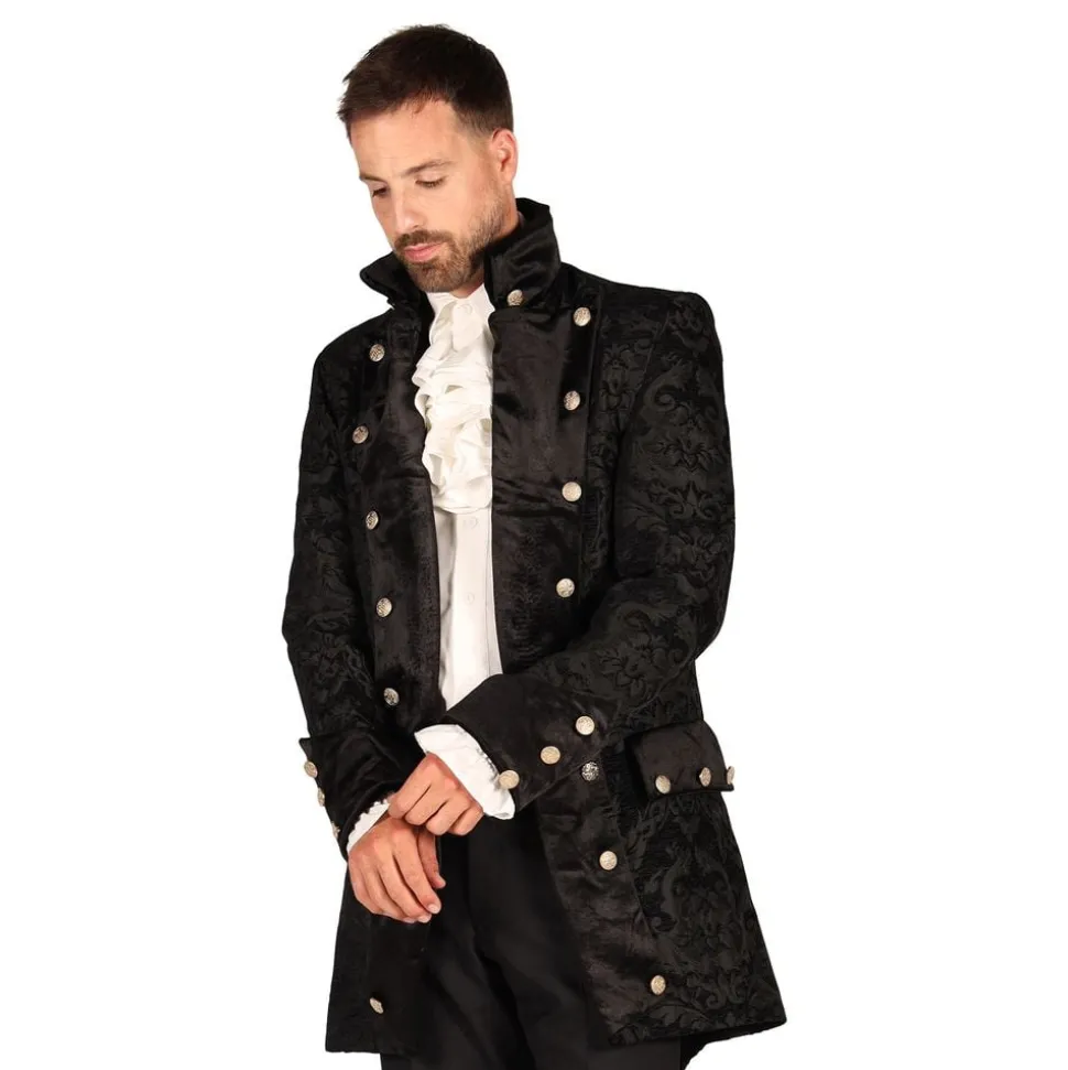 Pirat Kappa Brocade Herr Svart Deluxe