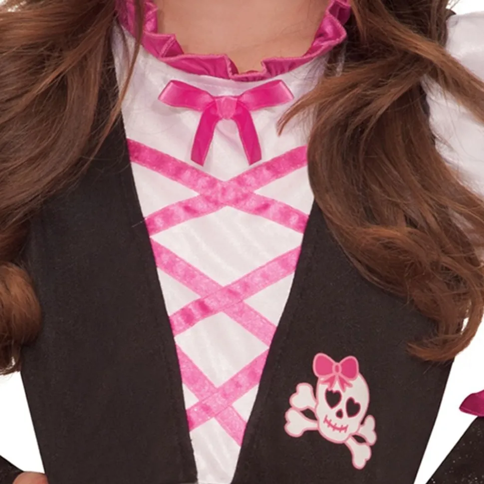 Piratklänning Rosa Barn Maskeraddräkt
