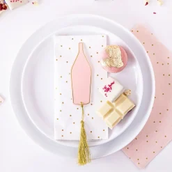 Placeringskort Flaska med Tassle