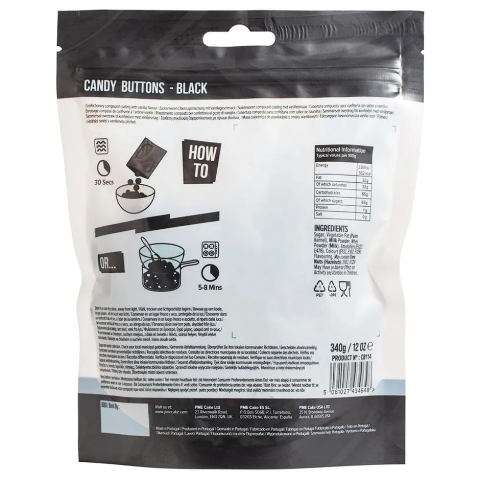 PME Candy Buttons Svart