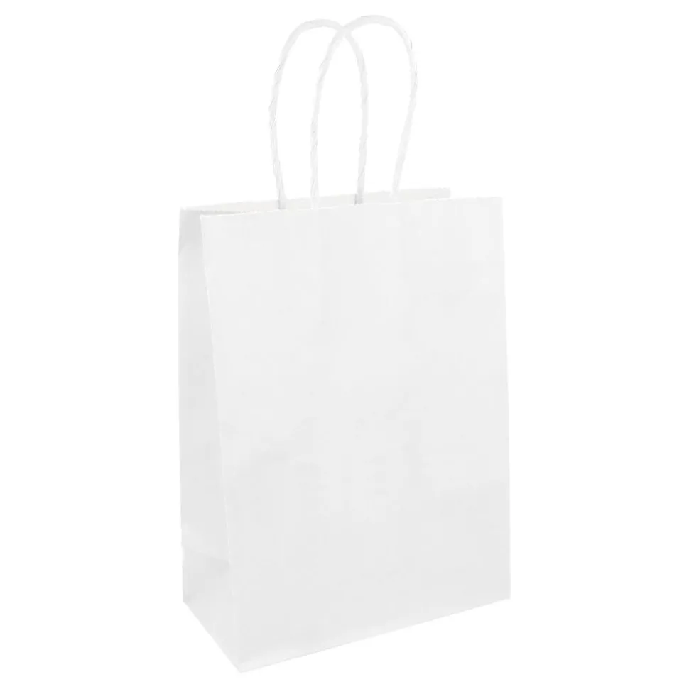 Presentpåse med Handtag Vit